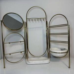 Marble and Gold Jewelry Holder Screen